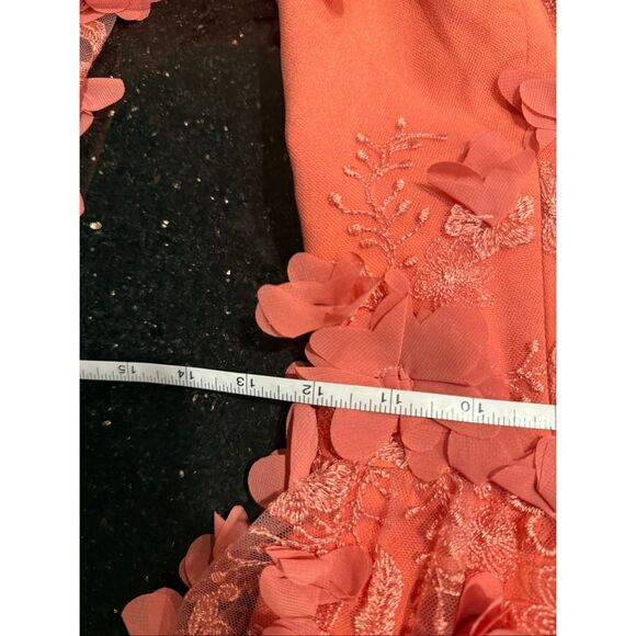 Elegant Coral Wedding Dress - Picture 8 of 8